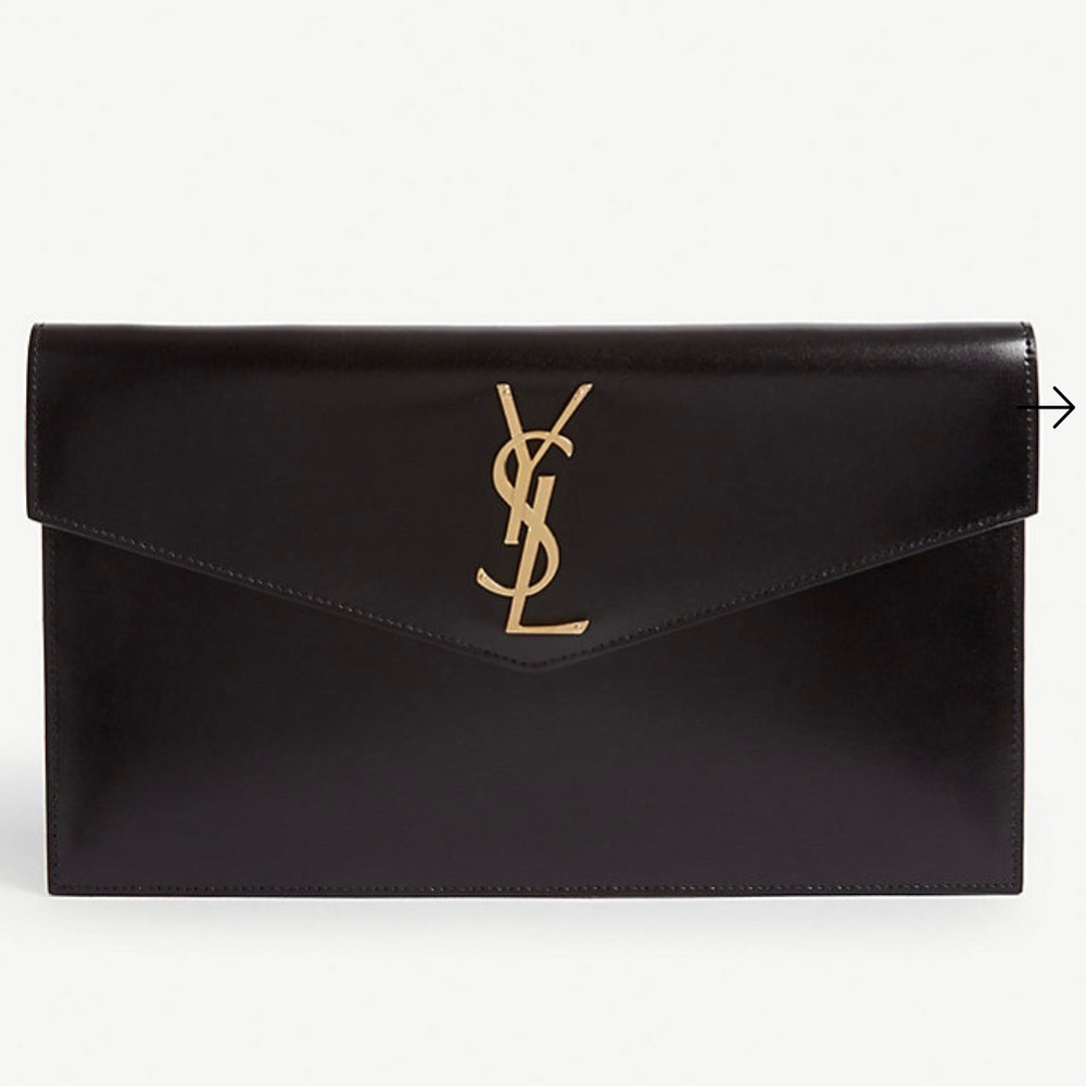 YSL Uptown Pouch in Black